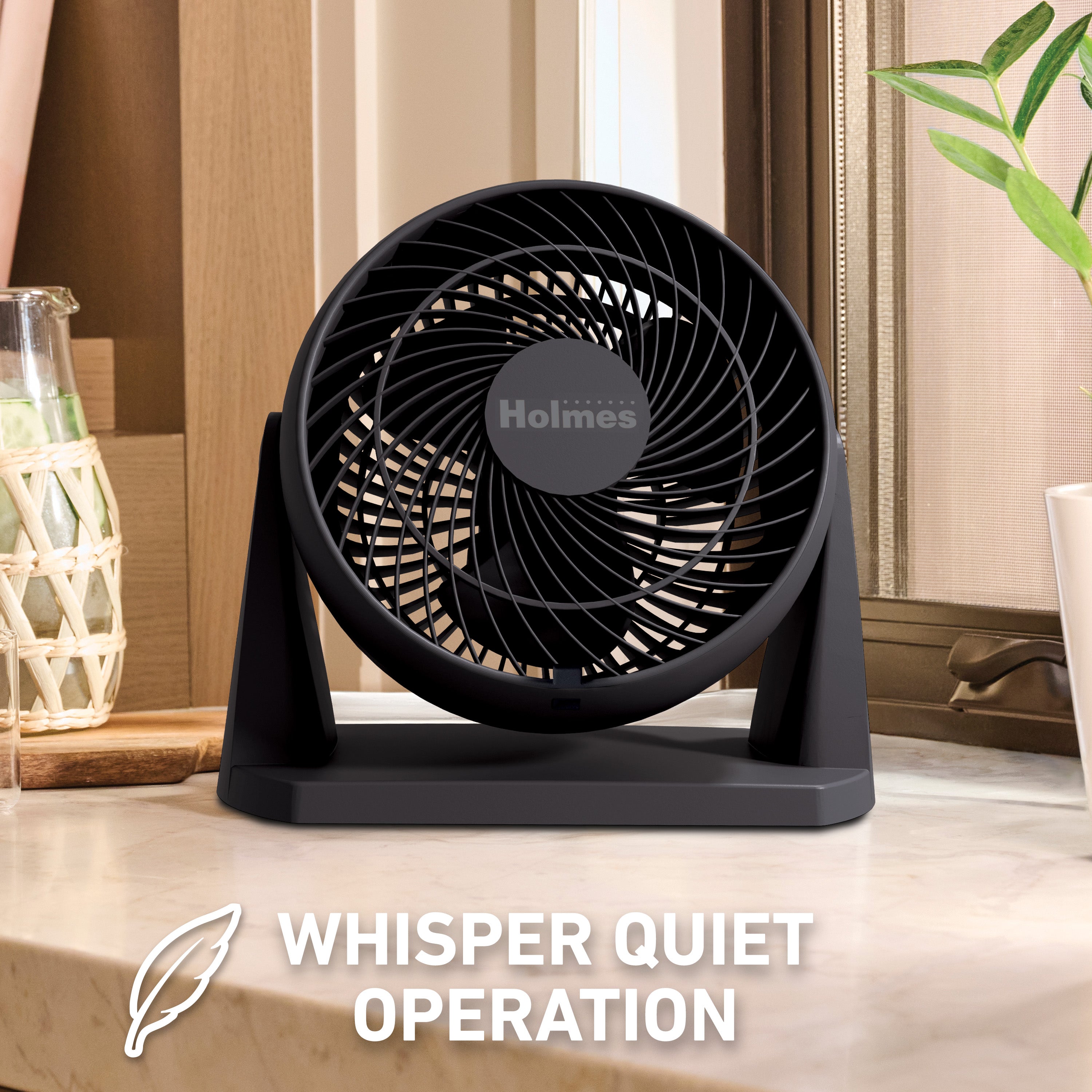 Holmes Blizzard 8 Inch Air Circulator Fan 3 Speed High Velocity Table Desk Fan