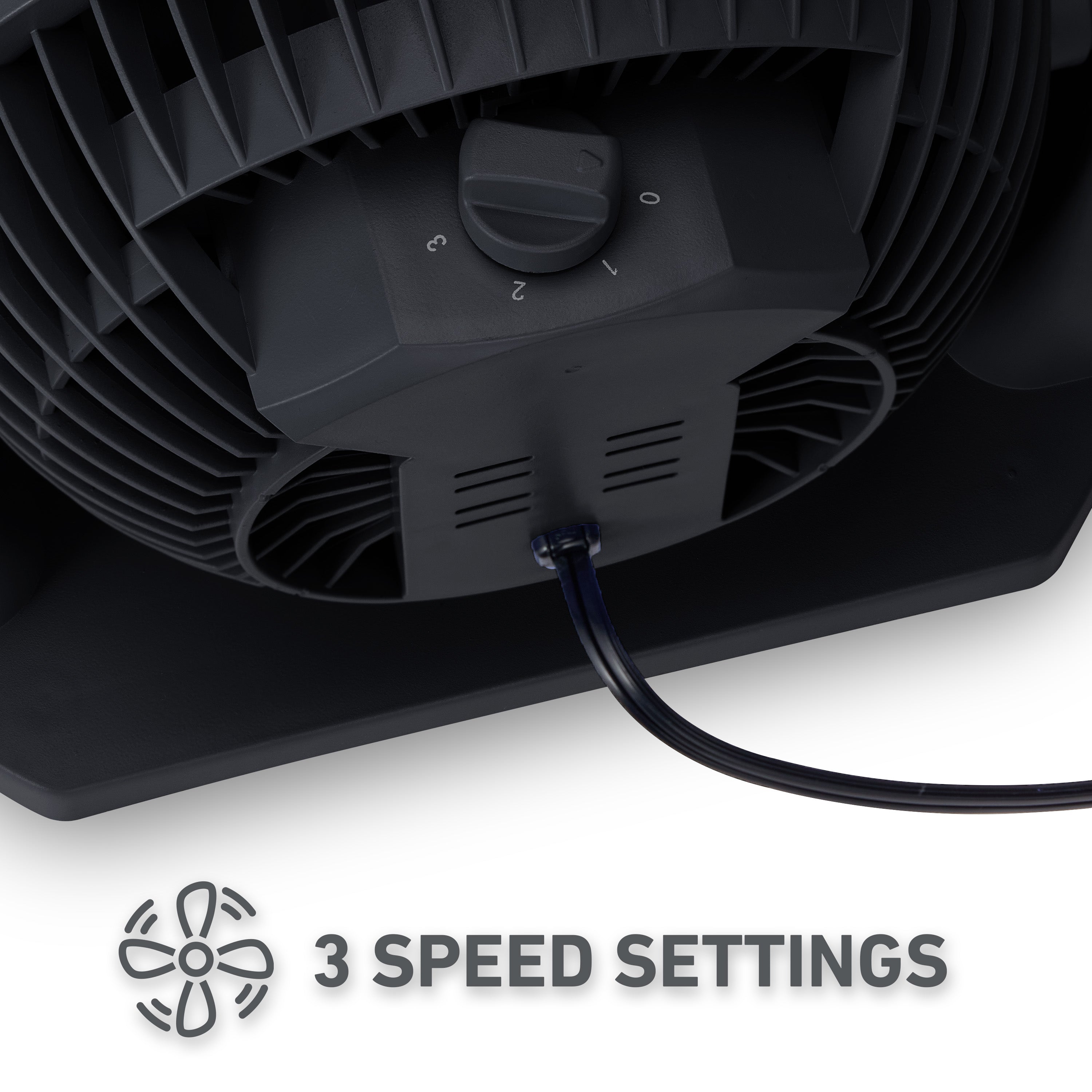 Holmes Blizzard 8 Inch Air Circulator Fan 3 Speed High Velocity Table Desk Fan