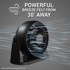 Holmes Blizzard 8 Inch Air Circulator Fan 3 Speed High Velocity Table Desk Fan