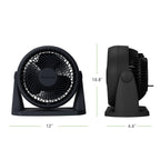 Holmes Blizzard 8 Inch Air Circulator Fan 3 Speed High Velocity Table Desk Fan