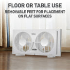 Holmes® 9-Inch Manual Window Fan, White