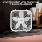Holmes® 20-Inch High-Velocity Box Fan, White