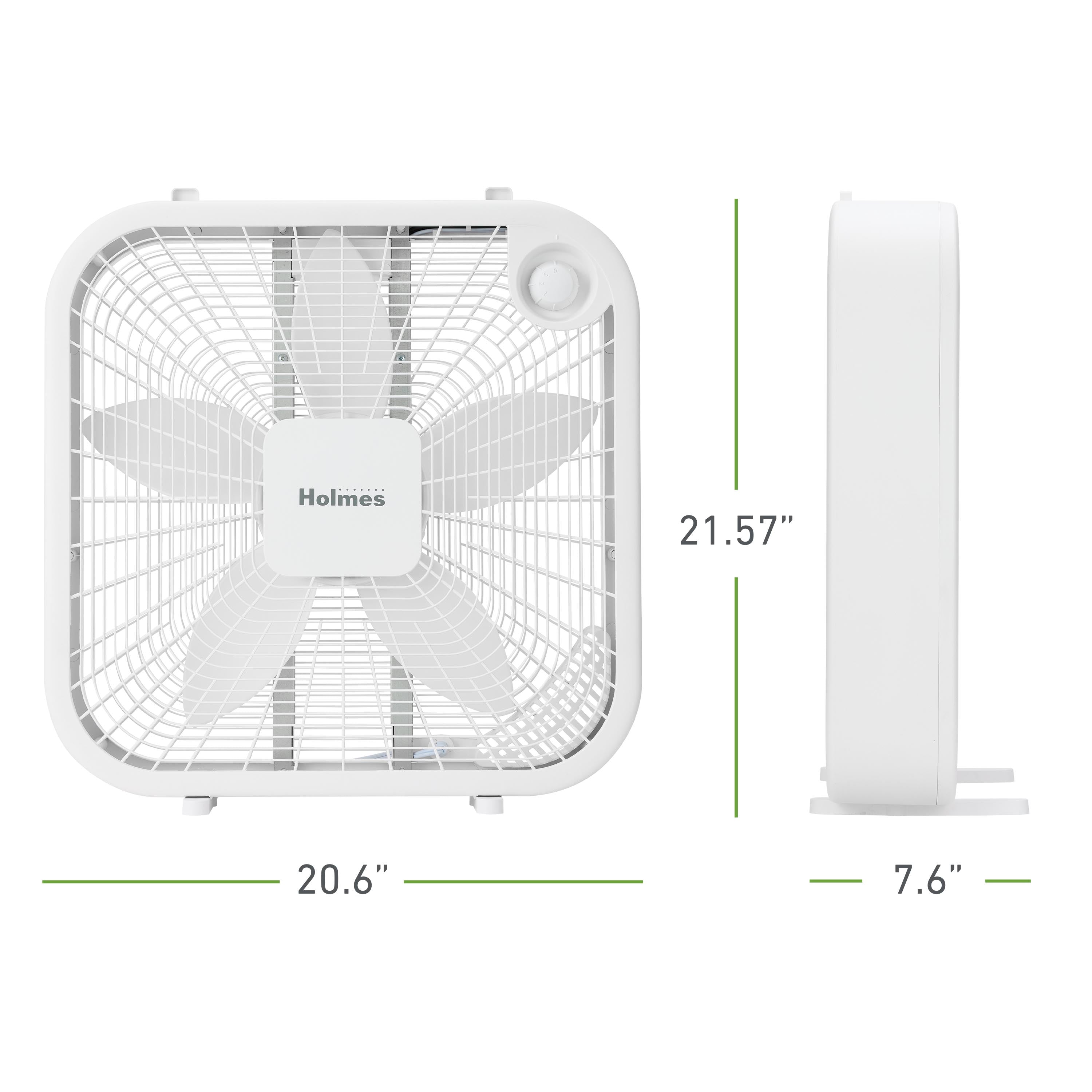 Holmes® 20-Inch High-Velocity Box Fan, White