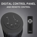 Holmes 36" Digital CleanBreeze Tower Fan with Remote 6 Speeds 75° Oscillation Black