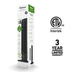 Holmes 36" Digital CleanBreeze Tower Fan with Remote 6 Speeds 75° Oscillation Black