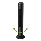 Holmes 37" Digital Oscillating 5 Speed Tower Fan with Clear Read Display and Remote Control Black