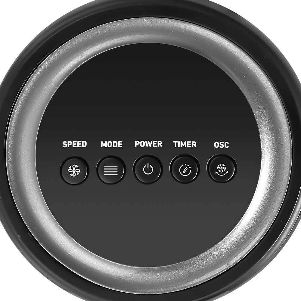 Holmes 37" Digital Oscillating 5 Speed Tower Fan with Clear Read Display and Remote Control Black