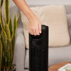 Holmes 37" Digital Oscillating 5 Speed Tower Fan with Clear Read Display and Remote Control Black
