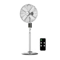 Holmes 16" Digital Oscillating Stand Fan – 3 Speeds, Remote Control, Adjustable Height & Tilt, Metal Finish