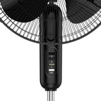 Holmes 16" Oscillating 3 Speed Manual Stand Fan Black