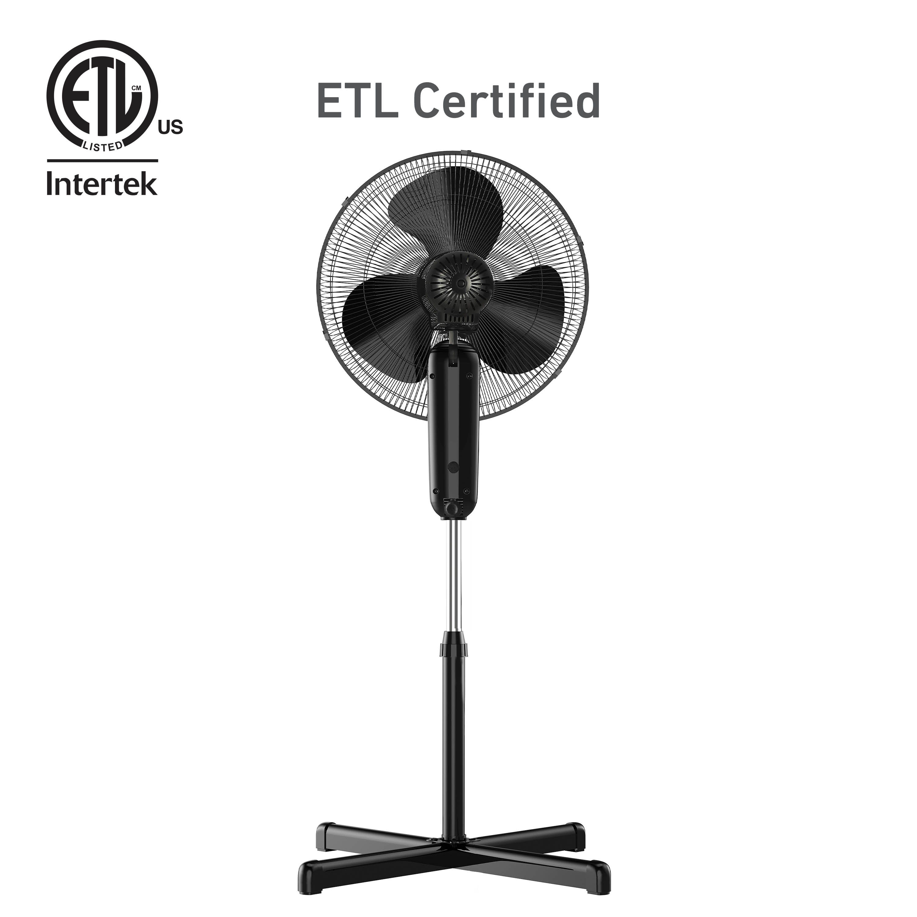 Holmes 16" Digital Stand Fan, 3-Speed, 3 Modes, Oscillating, Timer, Remote