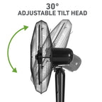 Holmes 16” BladeBreeze Digital Stand Fan Oscillation Remote Black