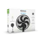 'Holmes 16" Big Breeze Manual Oscillating Stand Fan with 6-Blade Design, Powerful Airflow, Adjustable Height – Black
