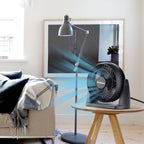 Holmes Blizzard Air Circulator Table Fan, 3 Speeds, Adjustable Tilt, Wall Mountable, Misty Blue