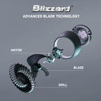 Holmes Blizzard 8" Digital 3-Speed Air Circulator Fan with Capacitive Touch and Remote Control Black