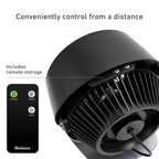 Holmes Blizzard 8" Digital 3-Speed Air Circulator Fan with Capacitive Touch and Remote Control Black