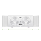 Holmes® 9-Inch Manual Window Fan, White