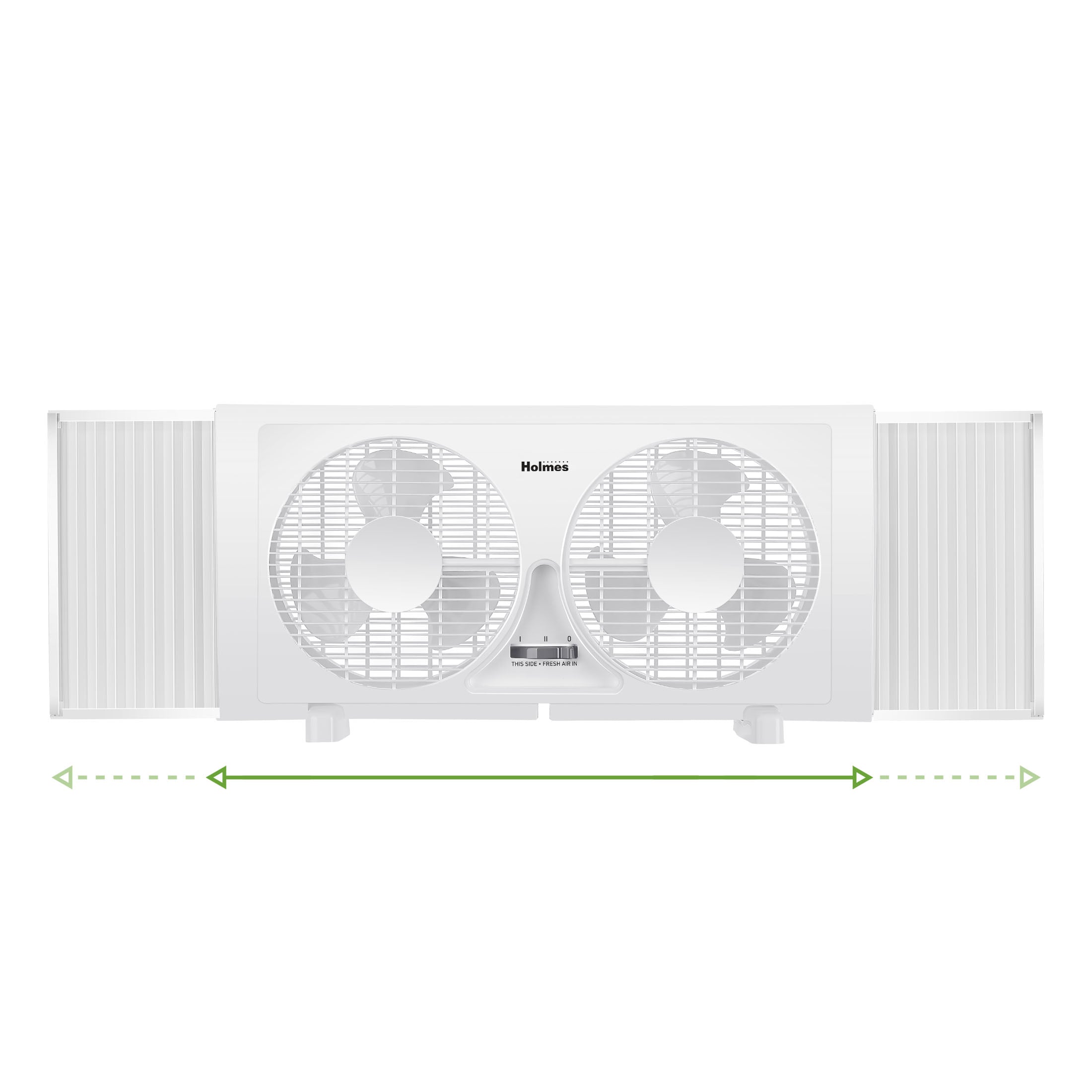 Holmes® 9-Inch Manual Window Fan, White