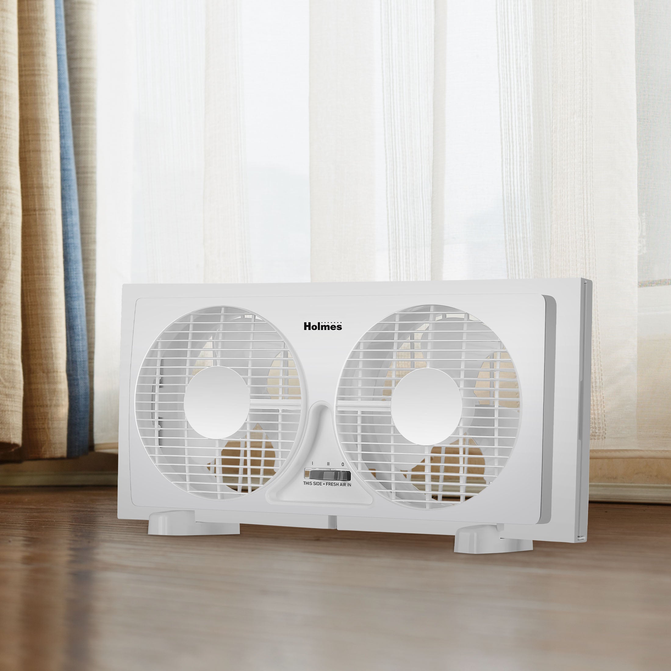 Holmes® 9-Inch Manual Window Fan, White