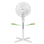 Holmes 16" Oscillating 3 Speed Manual Stand Fan White