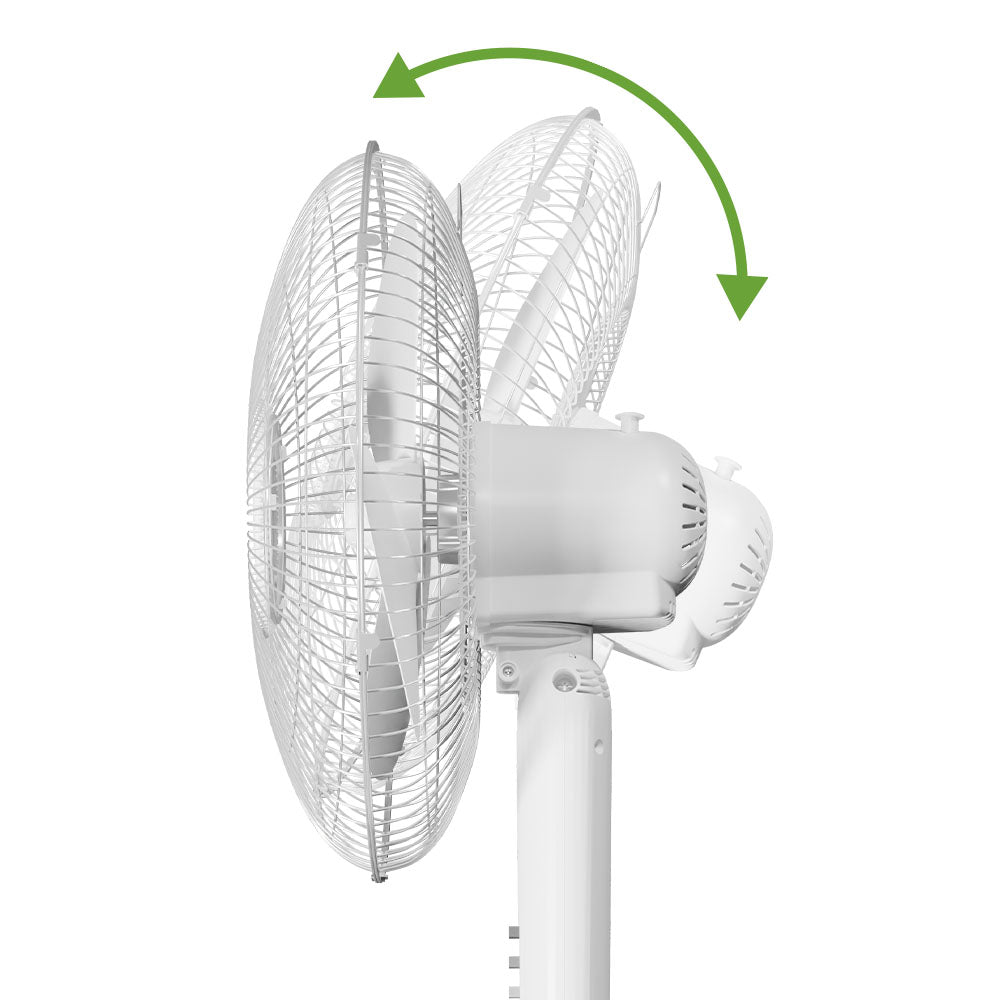 Holmes 16" Oscillating 3 Speed Manual Stand Fan White