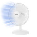 Holmes 12” Table Fan, 3 Speeds, 75° Oscillation, 15° Adjustable Tilt, Quiet Operation