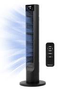 Holmes 36" Digital CleanBreeze Tower Fan with Remote 6 Speeds 75° Oscillation Black