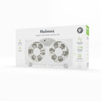 Holmes 9” Twin-Blade Digital Window Fan – 3 Speeds, Reversible Airflow, Remote Control, Expandable Panels, 12.6” High, White