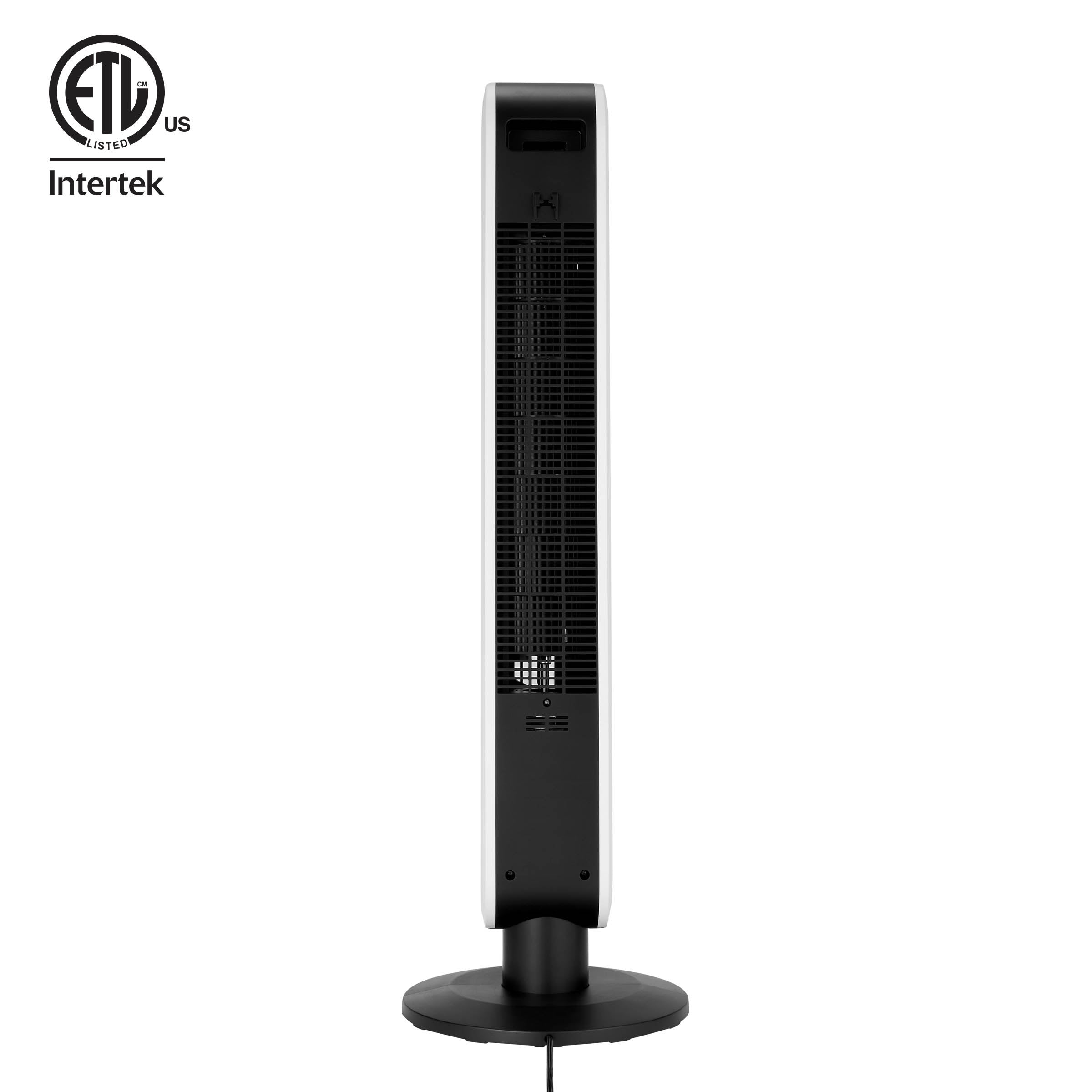 Holmes 40” BreezePro WiFi Tower Fan, CleanBreeze, ClearRead Display, Thermostat, Remote, Black-White
