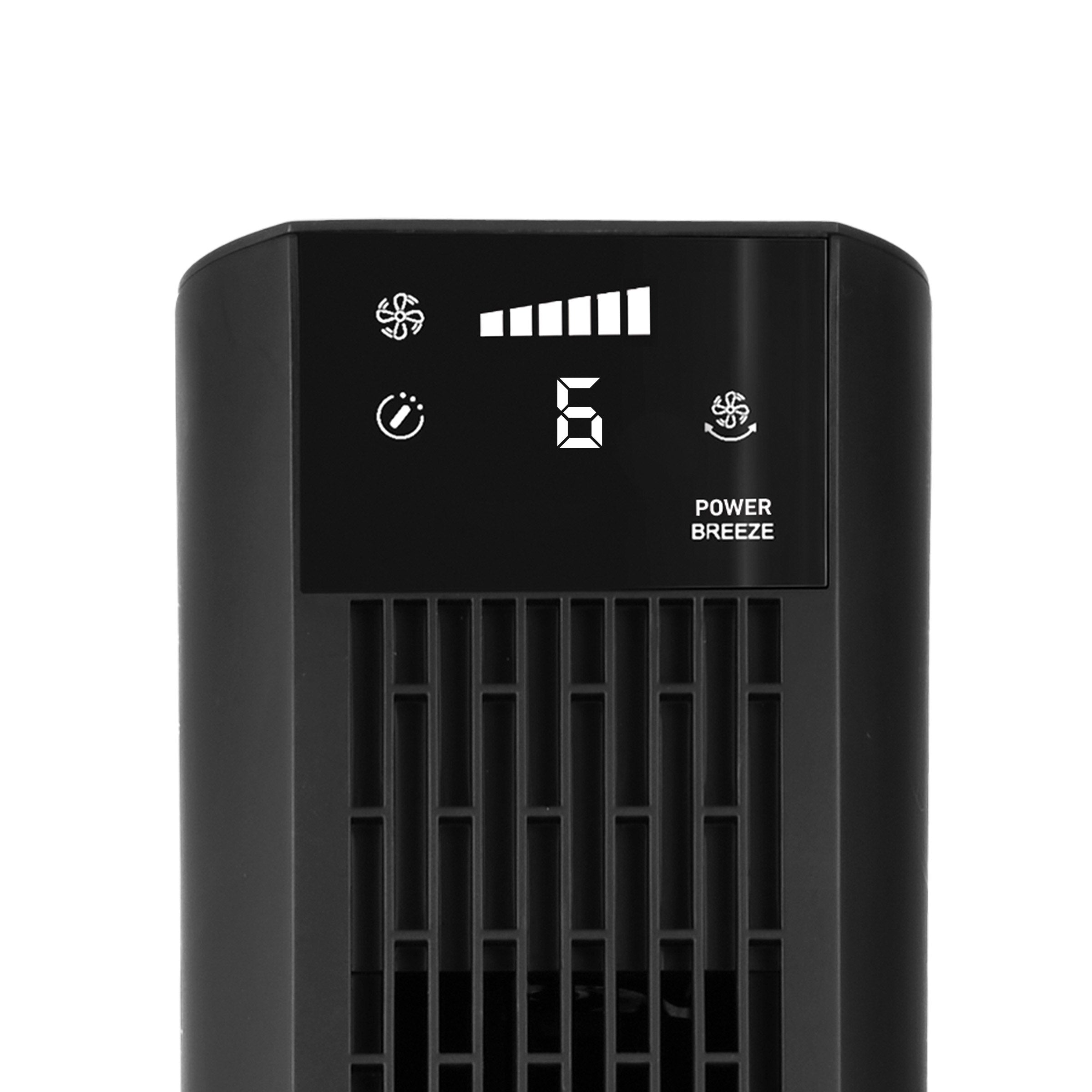 Holmes 40” BreezeMax Tower Fan with CleanBreeze, Thermostat, LED Display, Remote, Black
