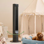 Holmes 40” BreezeMax Tower Fan with CleanBreeze, Thermostat, LED Display, Remote, Black
