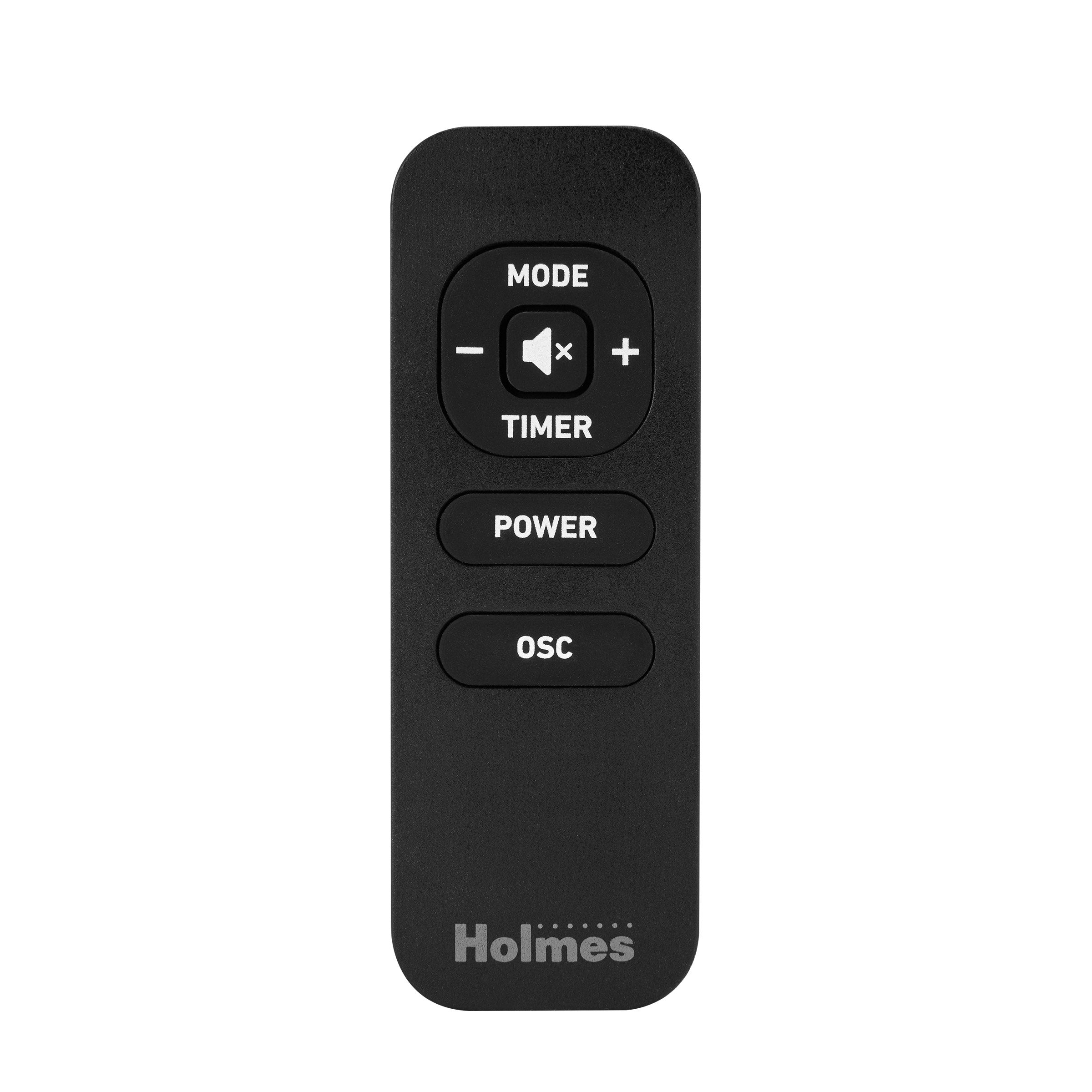 Holmes 40” BreezeMax Tower Fan with CleanBreeze, Thermostat, LED Display, Remote, Black