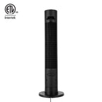 Holmes 40” BreezeMax Tower Fan with CleanBreeze, Thermostat, LED Display, Remote, Black
