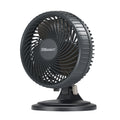 Holmes Blizzard 7" Table Fan, 2 Speeds, 3 Blades, 85° Oscillation, 20° Adjustable Head, Home, Bedroom and Office, Charcoal Matte