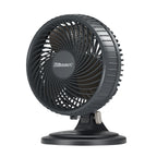Holmes Blizzard 7" Table Fan, 2 Speeds, 3 Blades, 85° Oscillation, 20° Adjustable Head, Home, Bedroom and Office, Charcoal Matte