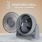 Holmes Blizzard 8 Inch Air Circulator Fan 3 Speed High Velocity Table Desk Fan
