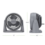 Holmes Blizzard 8 Inch Air Circulator Fan 3 Speed High Velocity Table Desk Fan
