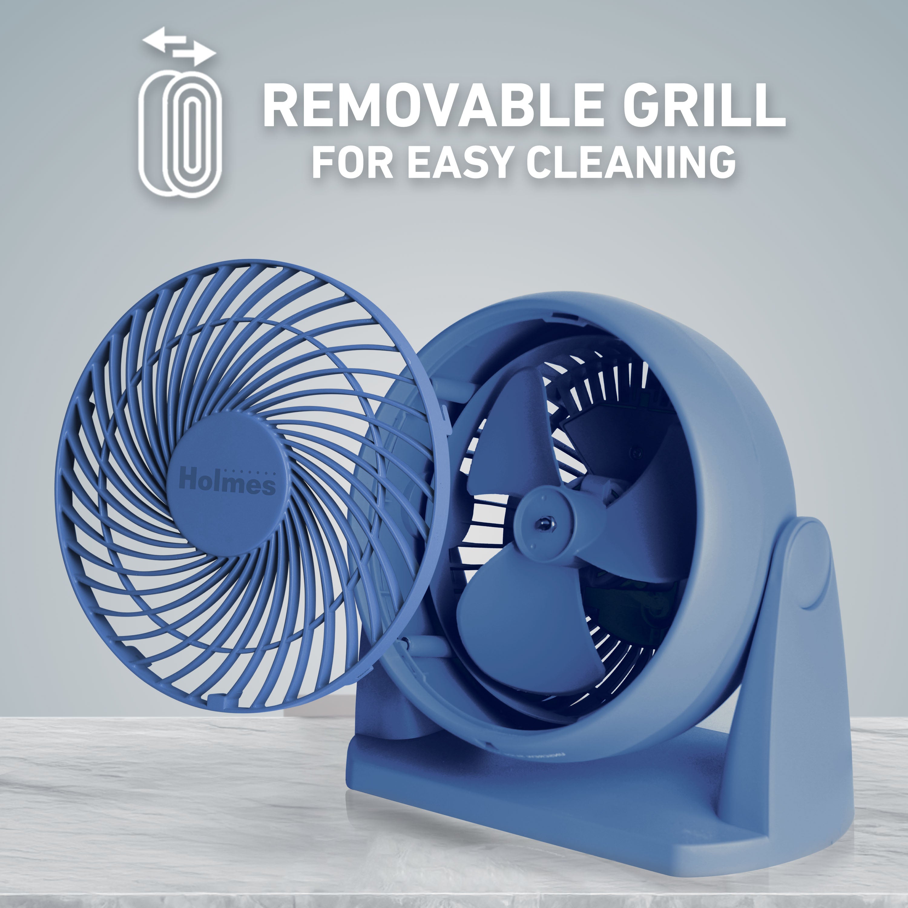 Holmes Blizzard 8 Inch Air Circulator Fan 3 Speed High Velocity Table Desk Fan