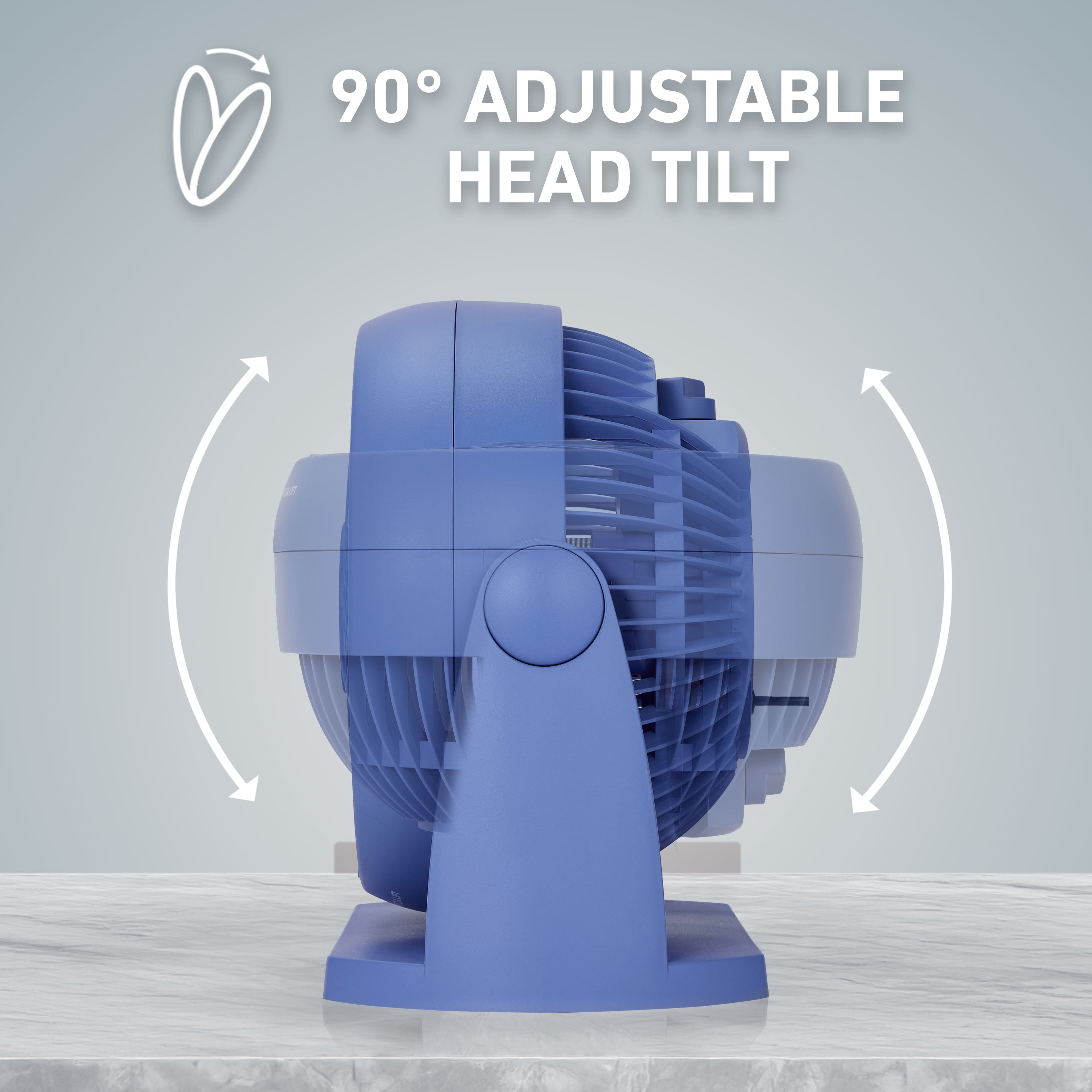 Holmes Blizzard 8 Inch Air Circulator Fan 3 Speed High Velocity Table Desk Fan