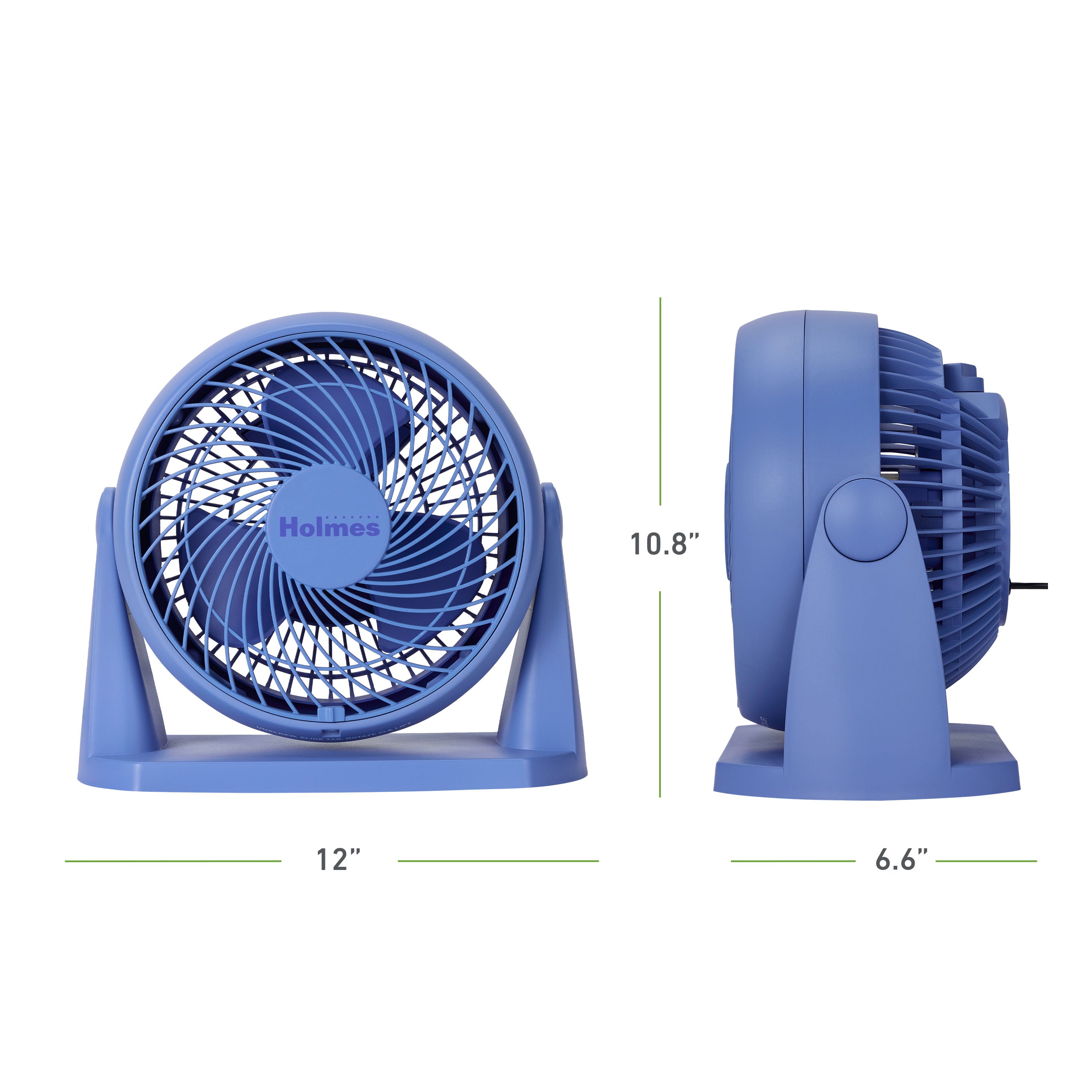 Holmes Blizzard 8 Inch Air Circulator Fan 3 Speed High Velocity Table Desk Fan