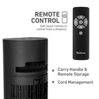 Holmes 36" Digital CleanBreeze Tower Fan with Remote 6 Speeds 75° Oscillation Black