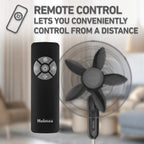 Holmes 18 Inch Oscillating Stand Fan 3 Speed Powerful Airflow Adjustable Height 30 Degree Tilt Wide Angle
