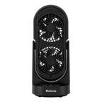 Holmes DuoBreeze 13” Desk Fan – with CleanBreeze, Adjustable Tilt, 3 Speeds, 8-Hour Timer, Black