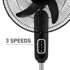 Holmes 16” BladeBreeze Manual Stand Fan Oscillation Tilt