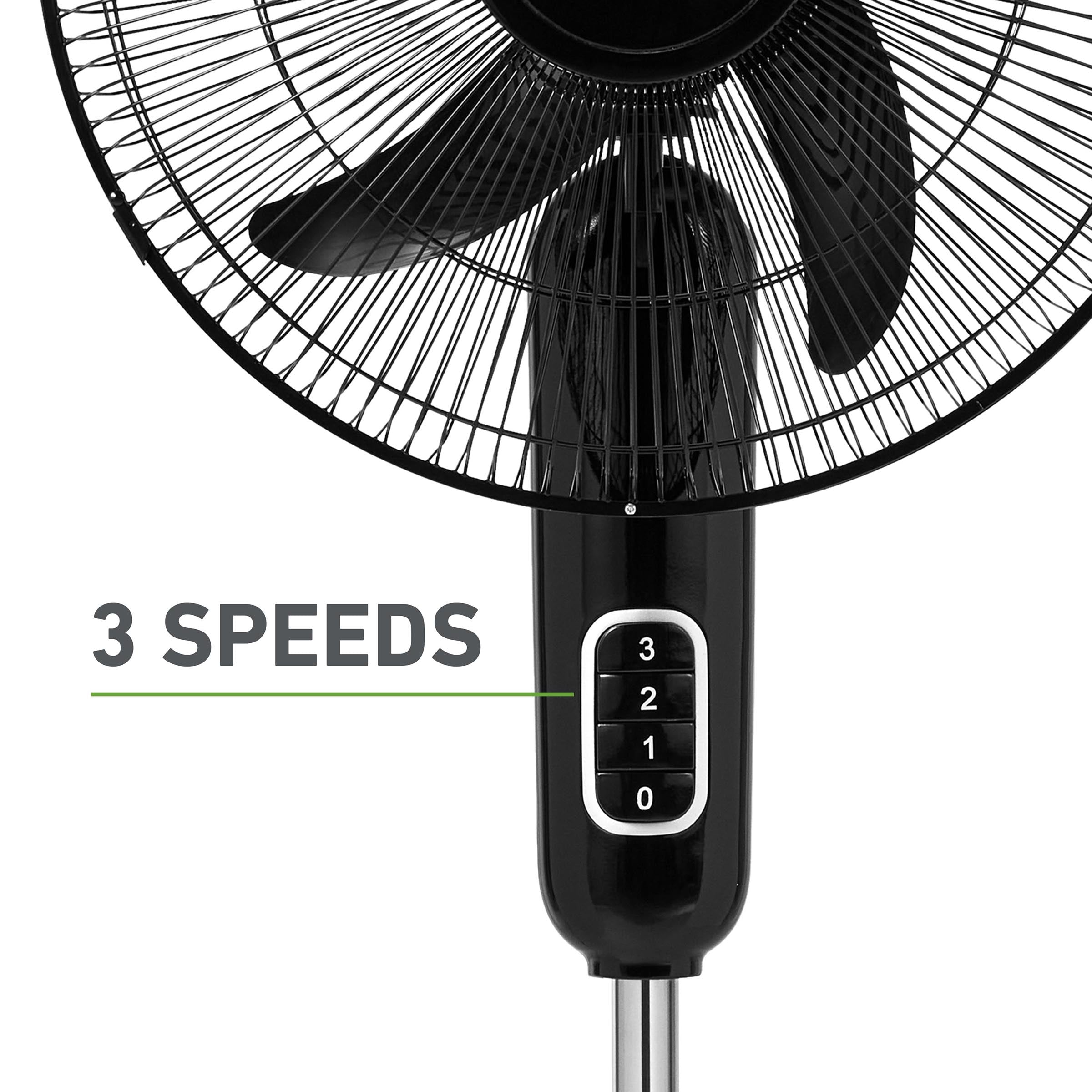 Holmes 16” BladeBreeze Manual Stand Fan Oscillation Tilt