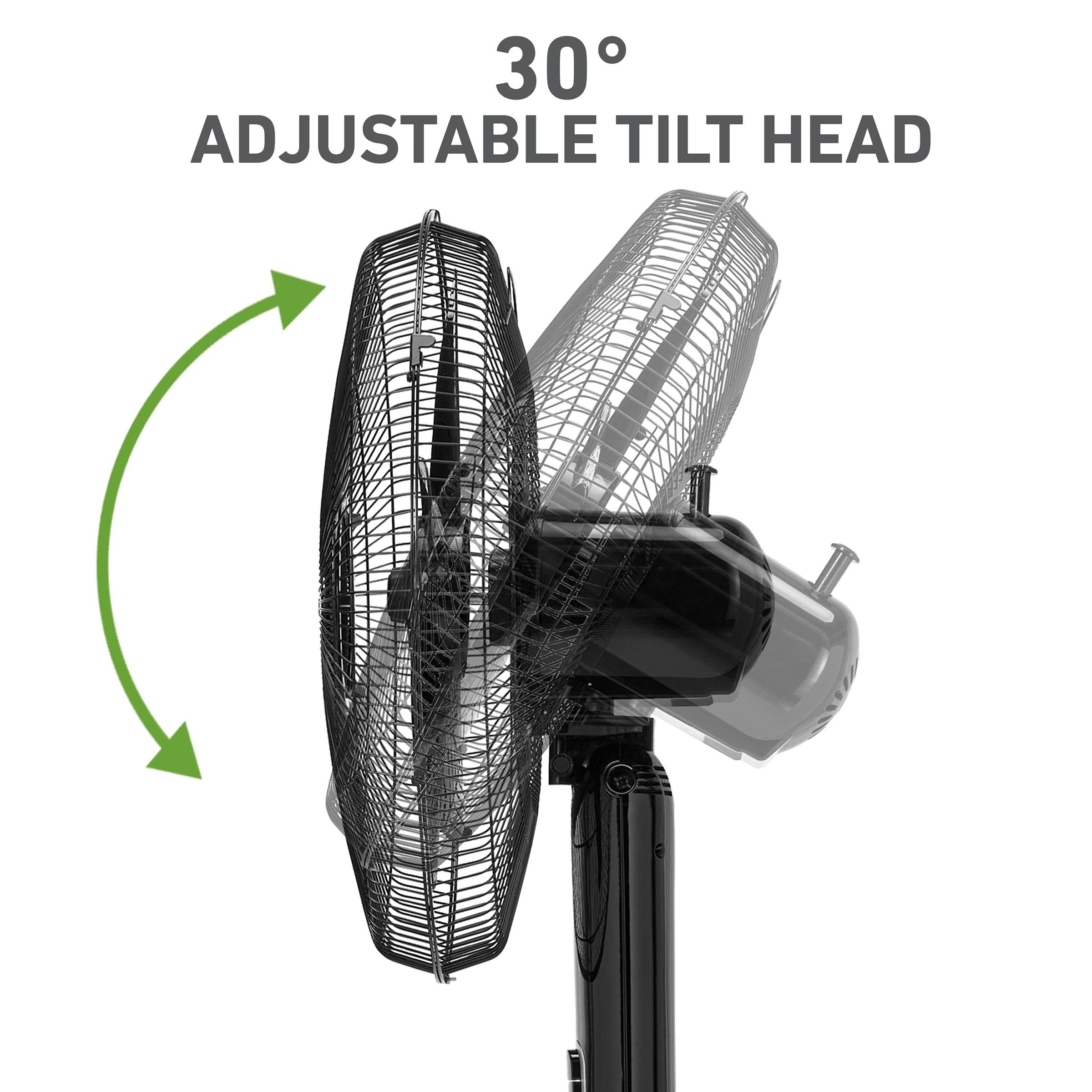 Holmes 16” BladeBreeze Manual Stand Fan Oscillation Tilt