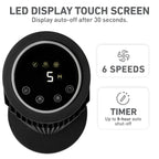 Holmes 37” WhisperForce CleanBreeze Tower Fan Remote Black