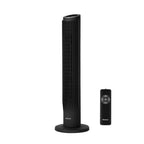 Holmes 37” WhisperForce CleanBreeze Tower Fan Remote Black