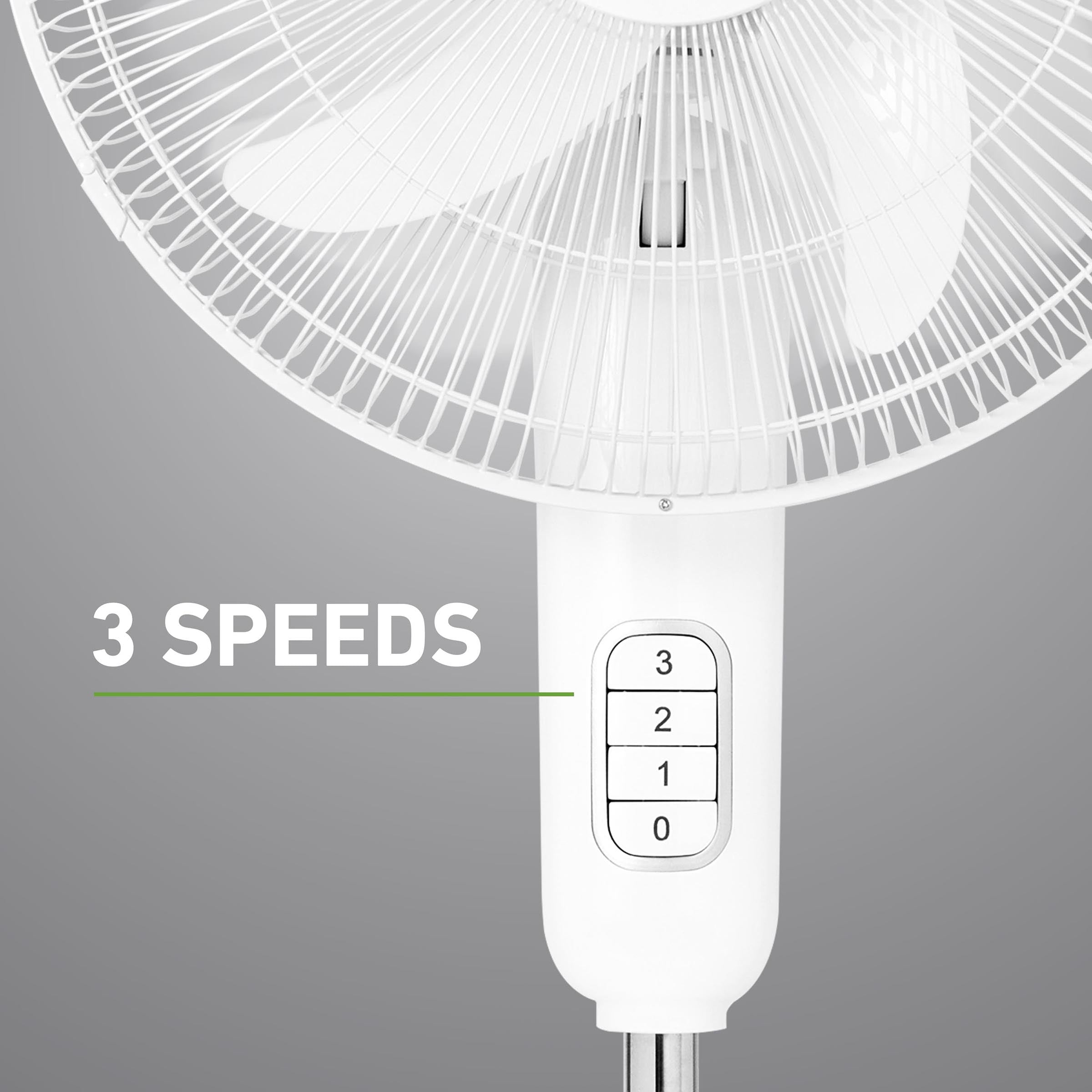 Holmes 16” BladeBreeze Manual Stand Fan Oscillation Tilt