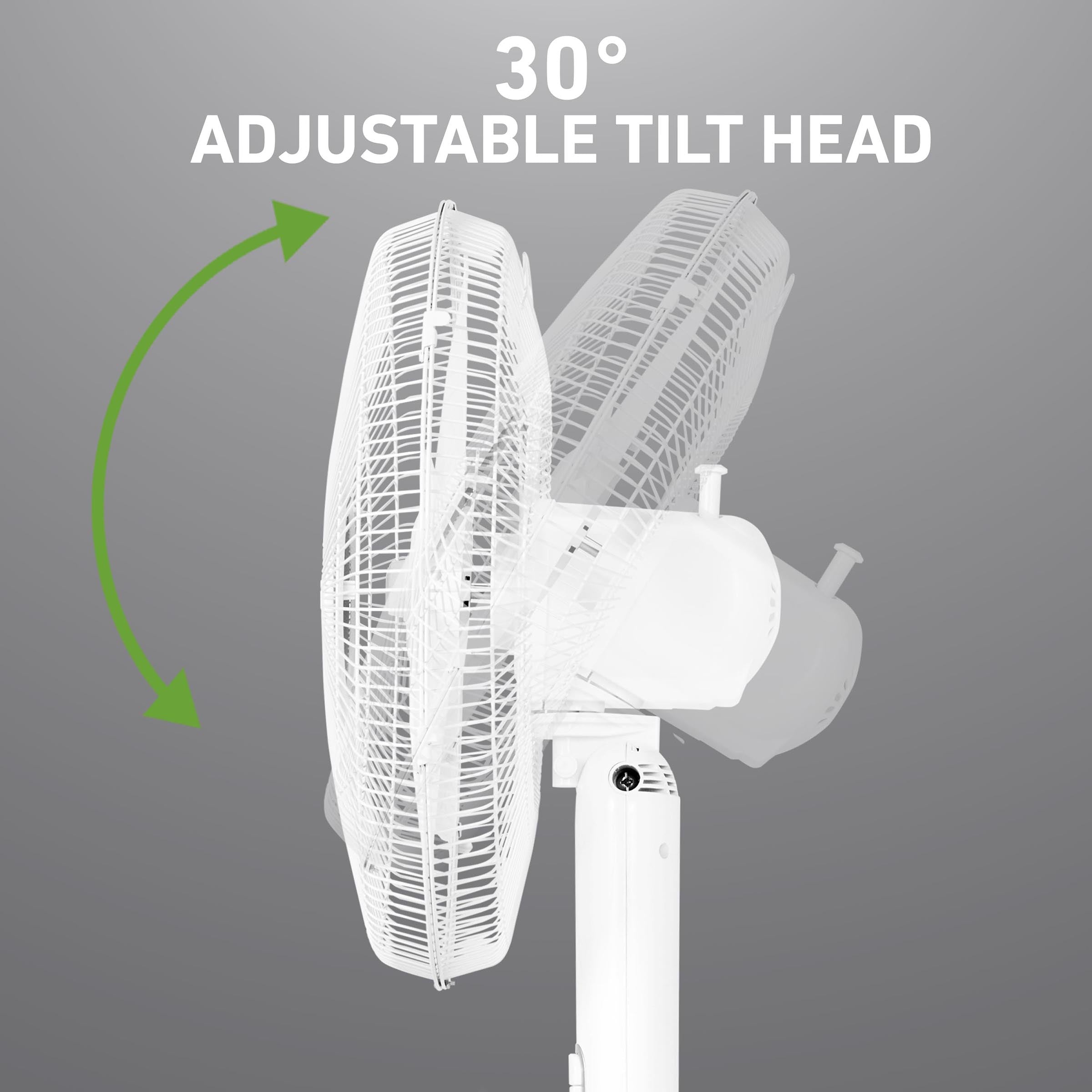 Holmes 16” BladeBreeze Manual Stand Fan Oscillation Tilt